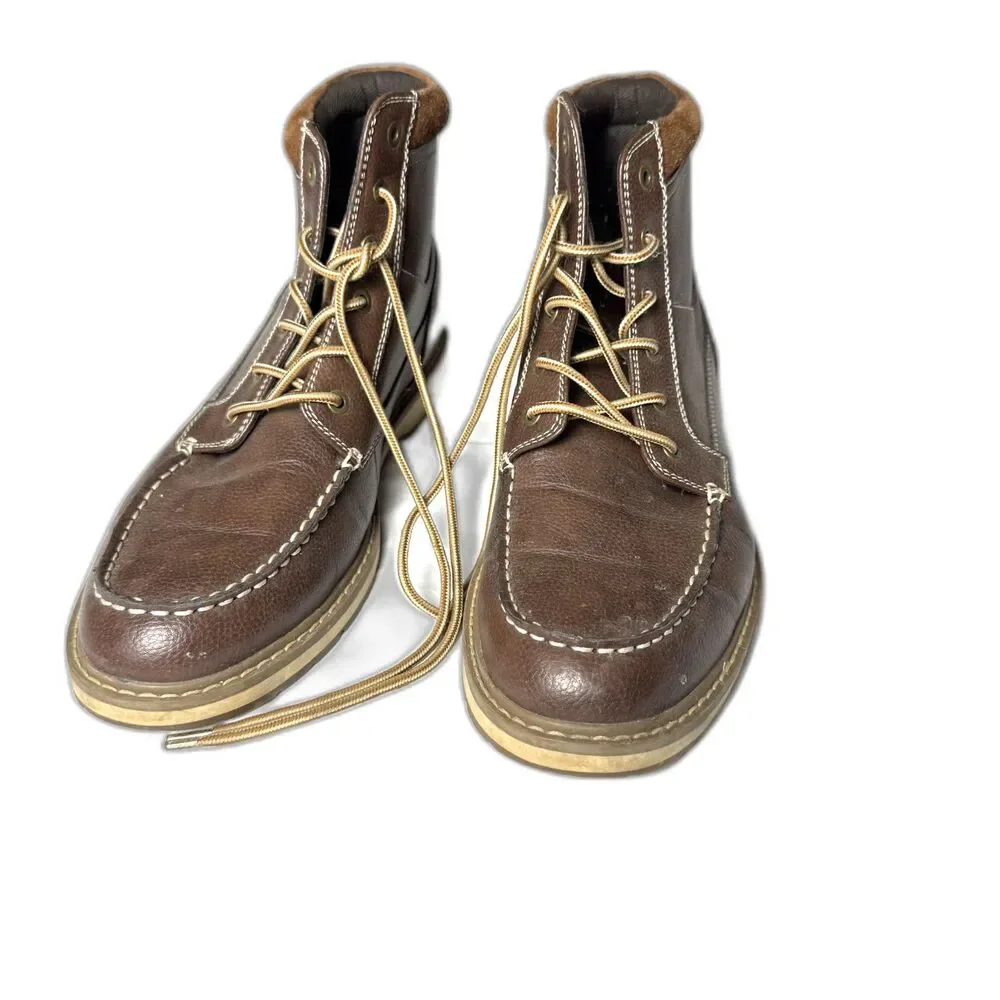 Size 11.5 Goodfellow lace up boots vegan leather (10456)